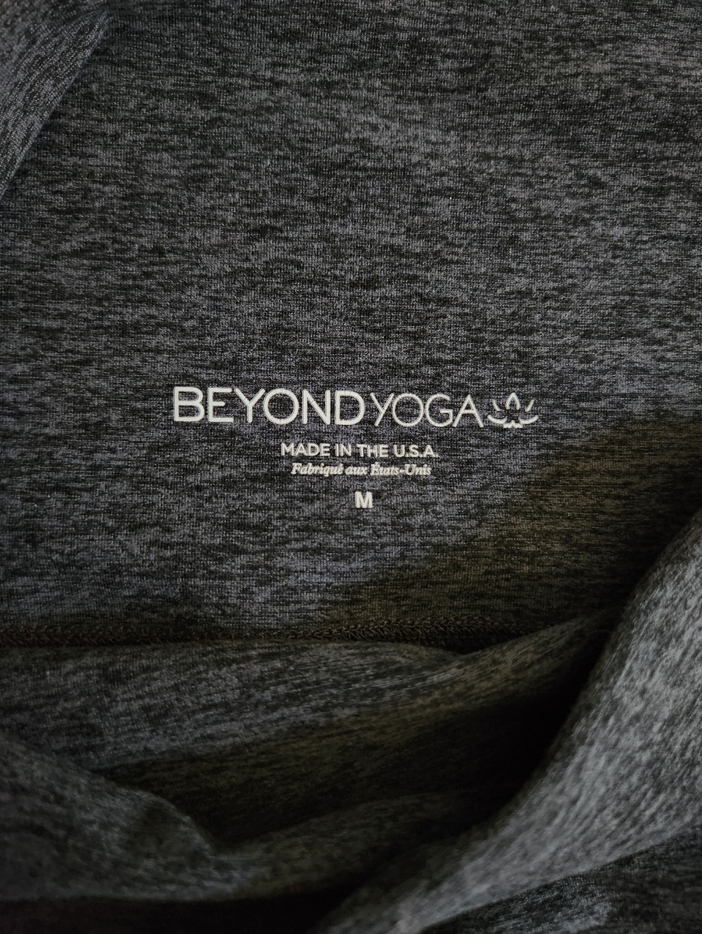 Beyond Yoga black/grey pattern Leggings size medium - Picture 3 of 7